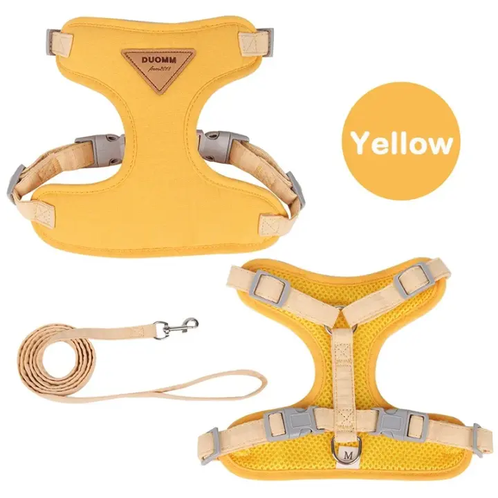 Conjunto de Correa de arnés para cachorros Correa de pecho transpirable para perros y gatos - 1
