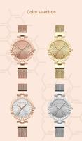 Reloj de Pulsera de Cuarzo de Lujo para Damas Movimiento Japonés, Resistente al Agua, Alta Gama, Tira de Acero, Correa de Cuero - details 5