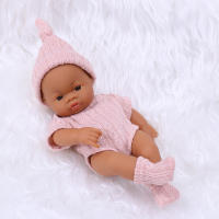 Muñecas negras africanas de 20cm, bebé Reborn, tacto suave, alta calidad, juguetes para niños - details 6