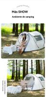 Tienda campaña montaje rapido Protección solar al aire libre viajar Camping impermeable - details 11