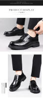 Nuevos hombres de primera capa de cuero de vaca zapatos casuales de cuero de cabeza grande vestido de negocios de cuero de suela gruesa zapatos de los hombres transpirable solo zapatos de los hombres - details 10