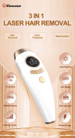 Vancostar-Depilación láser 3 en 1, rejuvenecimiento Flash 999900, tratamiento para el acné, afeitadora para piernas y brazos, recortadora de Bikini, depiladora IPL indolora - details 0