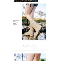 Botas de Lluvia de Moda Medios de la Pantorrilla Zapatos Impermeables de Alta Calidad para Señoras - details 15
