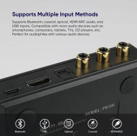 Decodificador SMSL PS100 USB DAC convertidor de Audio HIFI multifuncional HDMI ES9023 Chip sistema de alimentación de alto rendimiento para música de coche en casa - details 2