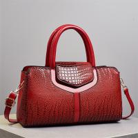Elegante Bolso Cruzado de Cocodrilo Negro Gran Capacidad, Correa Ajustable, Cierre con Cremallera, Linedo de Poliéster, Detalle de Lentejuelas Bolso Versátil para Mujeres, Estilo Urban - details 2