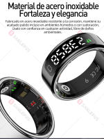 Anillo Inteligente SANLEPUS para Hombres y Mujeres con pantalla, rastrea pasos, frecuencia cardíaca, calorías, sueño y estrés las 24 horas, los 7 días de la semana, con Estuche de carga, QRing aplicación para Apple Xiaomi - details 3