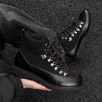 Botines de lona impermeables con cordones para hombre Martin al aire libre con diseño de moda con logotipo Dropshipping - details 4