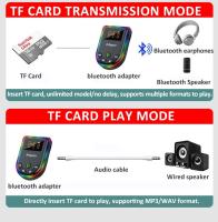 Adaptador de Audio Bluetooth con pantalla Digital LED, receptor inalámbrico, transmisor, tarjeta TF, micrófono FM, MP3 para PC, TV, altavoz de coche, auriculares con cable - details 4