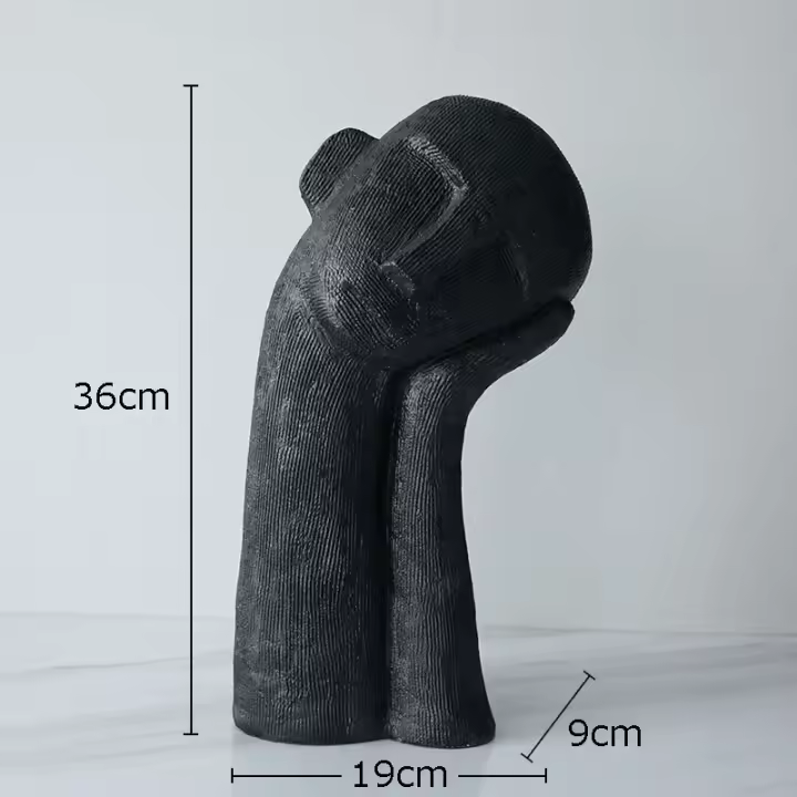 Escultura Moderna de Figura Dormilona Adorno de Escritorio Único Artesanía para el Hogar - 1