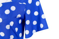 Vestido de fiesta elegante con lunares y mangas de mariposa para mujer, estilo veraniego. - details 12