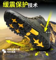 Zapatillas De Deporte Para Hombre, Botas De Montañismo, Botas De Senderismo De Cuero Impermeables, Zapatos Cálidos De Invierno Para Hombre, Botas De Nieve, Zapatos De Trekking Al Aire Libre - details 34