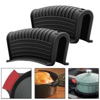 Soporte de silicona antideslizante resistente al calor, Clips de olla, soporte de mango de olla, cubierta protectora, cubierta de mango de sartén, accesorios de cocina - details 0
