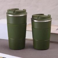 Taza de Vacío Aislada de Acero Inoxidable 304 Estilo de Cuero de Tercera Generación - details 3
