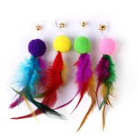 Juego de Plumas para Gato Pack de 9 Plumas de Pesca con Borla Juguete Interactivo para Mascotas - details 2