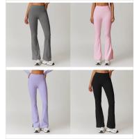 Botas de cintura alta con logotipo personalizado, pantalones acampanados para mujer, elásticos, transpirables, para gimnasio, fitness, baile, leggings de entrenamiento - details 1