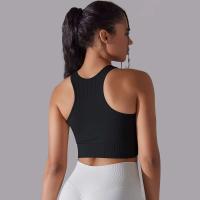 Hamidou-Sujetador deportivo para mujer, ropa interior de gimnasio, hilo Sexy, informal, a rayas, sin costuras, Top ajustado para gimnasio - details 6