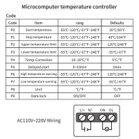 Controlador de temperatura Digital ZFX-G3051, termostato de microordenador, calefacción, refrigeración, Control, Sensor NTC, AC110-220V - details 5