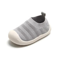 Zapatillas de tela elástica para primeros pasos para bebé, zapatos informales antideslizantes de TPR, transpirables, a la moda - details 13