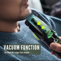 Recortadora de barba para hombres, afeitadora de aseo corporal profesional, cortadora de pelo inalámbrica con aspiradora, regalo de vacaciones - details 6
