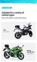 MOTOCENTRIC Luz LED multifunción Bolsa de asiento trasero para motocicleta Bolsa trasera de motocross de gran capacidad Mochila impermeable para motocicleta Ligera - details 8