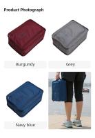 Bolsas de zapatos portátiles para viaje, organizador de zapatos multifunción, impermeable, plegable, de alta capacidad - details 4