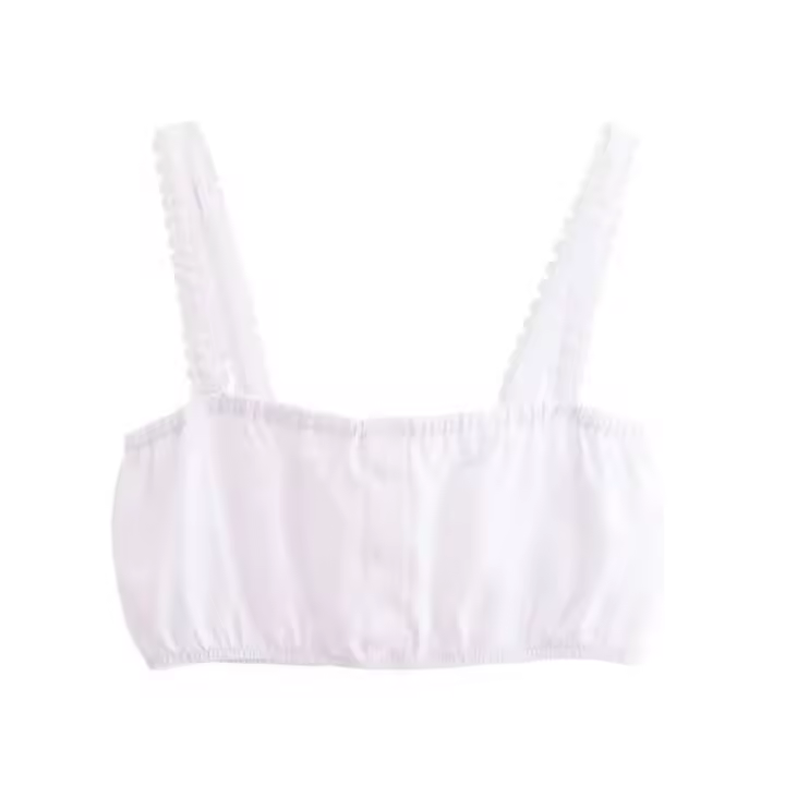 ZOCI-Top corto de popelina a la moda para Mujer y cintura alta elástica con cordón, falda larga, conjuntos de dos piezas para Mujer - 1