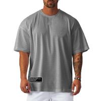 Camiseta Casual de Fitness para Hombres Manga Corta, Secado Rápido, Estampado, Poliéster, Temporada de Primavera/Verano - details 3