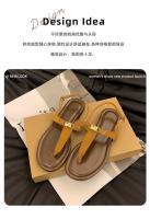 Sandalias planas con clip para mujer, nuevas de verano para uso al aire libre con faldas, chanclas de playa - details 1