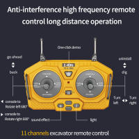 Excavadora teledirigida de 2,4G para niños, vehículo de Ingeniería Eléctrica con Control remoto inalámbrico, camión sobre orugas, juguetes multifuncionales - details 7