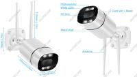 Cámara de Seguridad IP 5.0MP Tuya Smart Life App Visión Nocturna Wifi Cámara de Balas - details 8