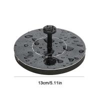 Fuente de 1w para jardín, Baño de aves, bomba alimentada por energía Solar, cascadas independientes con 8 boquillas para patio trasero - details 11