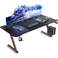 Mesa de Juegos Gaming Ergonómica 120 x 60 cm Diseño en Forma de Z Fibra de Carbono - details 14