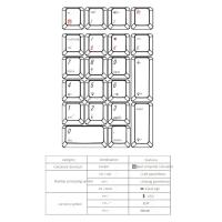 Teclado numérico mecánico GATERON marrón con cable para juegos, carcasa de cristal, retroiluminado blanco, 21 teclas, numérico, 4 Uds. - details 7