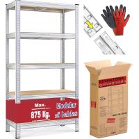 180x90x40cm - 5 Baldas |   Estanterías de almacenamiento para cocina, despensa y garaje |   Estantería metálica galvanizada |   Estantería Resistente 875kg - details 3