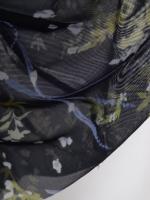 Vestido con correa para el hombro de moda europea y americana Vestido estampado medio y largo con cuello en V para mujer - details 8