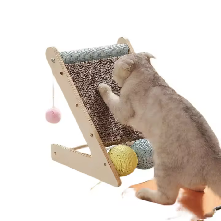 SSRGV Tablero para rascar gatos Triangular resistente al desgaste, almohadilla para rascar de cartón, almohadilla para rascar para gatos, cartón corrugado para gatos - 1