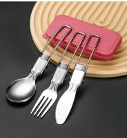 Mini cuchara, tenedor, villa portátil para exteriores, juego de cubiertos de acero inoxidable para senderismo, suministros de cocina para acampar al aire libre, 1/3 piezas - details 10