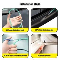 Cepillo de limpieza de orificio de drenaje de 3m, dragado de drenaje Flexible para coche, cepillo de limpieza de techo solar, accesorios de herramientas, cepillo de tubo de drenaje para tragaluz - details 1