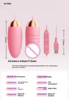 Peach doble bala saltando huevo adulto juguete masturbador sexo vibrador control remoto clitoris estimulación - details 12