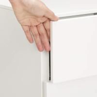 Metálico, Soporte para Impresora, con Cerradura, 3 Cajones, Premontado, Oficina, Oficina Casa, - details 3