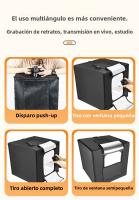 Estudio Fotográfico LED Portátil 40x40cm, 3 Fondos, Iluminación Profesional Ajustable 5600K, Diffusor Suave, Trípode Blanco/Negro - details 8