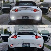 IJDM coche T20 LED blanco/rojo de doble Color Canbus W21W 7440 3156 1156 P21W bombillas led para luces de marcha atrás de respaldo de coche y lámpara antiniebla trasera - details 8