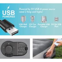 Colchón Hinchable Doble, con Bomba IEléctrica USB Integrada, se Infla en Aproximadamente de 4 Minutos, Peso Máximo 272 kg, Material Flocado más PVC Laminado, 152 x 203 x 36 cm - details 5