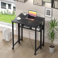 Escritorio Plegable Pequeño Estante de Almacenamiento con Ruedas Montaje Fácil - details 46