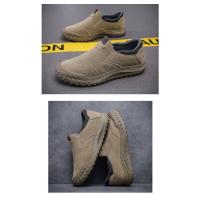Zapatos De Trabajo Para Hombre Casual Transpirables Loafers Ligeros De Verano Antideslizantes Con Suela Suave Para Playa Y Interior - details 11