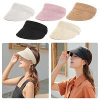 Sombrero de visera de playa ajustable para mujer, gorra plegable de paja, ala ancha, protección UV - details 0