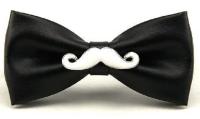 Pajarita de mariposa de PU para hombre, lazo de bigote de Metal, corbatas para caballero y adulto, fiesta de noche de boda - details 6
