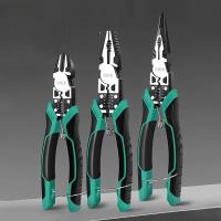 Alicates peladores multifuncionales especiales para electricista, divisor de cables, tijeras de desconexión, alicates de corte de cables de presión - details 3