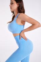 Sujetador deportivo de Color sólido sin costuras para mujer, sostén para Yoga, correr, Fitness al aire libre - details 0