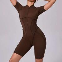 Monos Deportivos de Yoga Fiess Mangas Cortas, Espalda Abierta, Talla Única para Mujeres - details 37